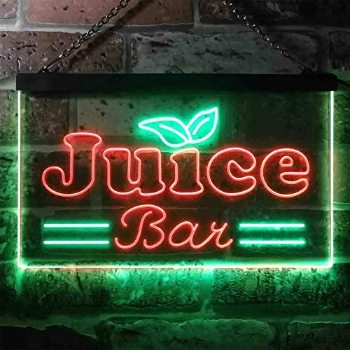 Juice Bar Dual LED Neon Light Sign